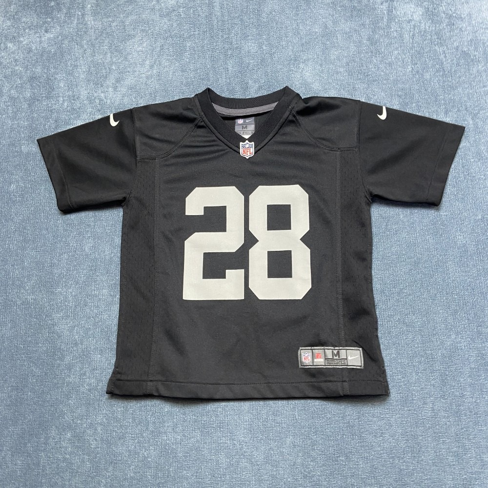 Las Vegas Raiders On Field Jersey Kids M Black Josh Jacobs Nike Football NFL